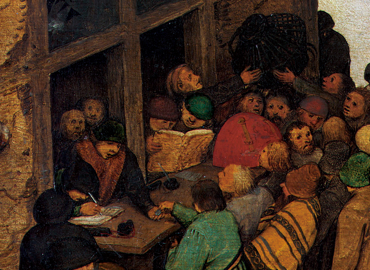  彼得·勃鲁盖尔 Bruegel Pieter—— 伯利恒的户口调查 局部 (1)